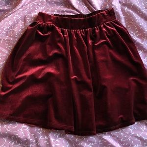 velvet skirt